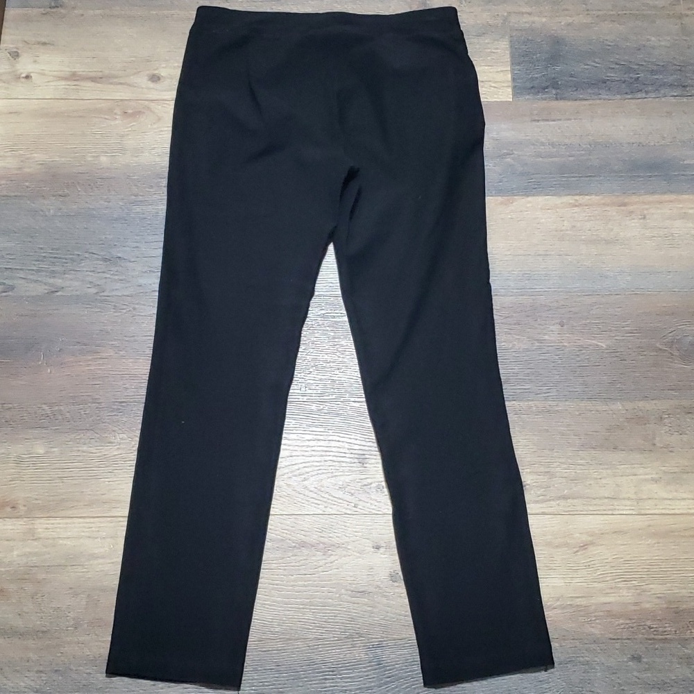 Eileen fisher black crop stretch pull on pants - Picture 6 of 6